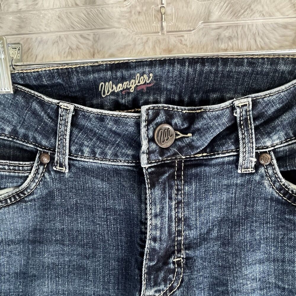 Wrangler 1009MWWNS Retro Women's Mae Mid-Rise Wide Leg Trouser Jeans 9x34
